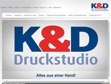 Tablet Screenshot of kd-druckstudio.de